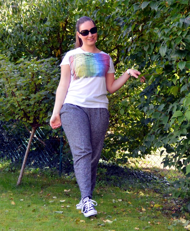 Outfit Jogginghose Jeansjacke 6