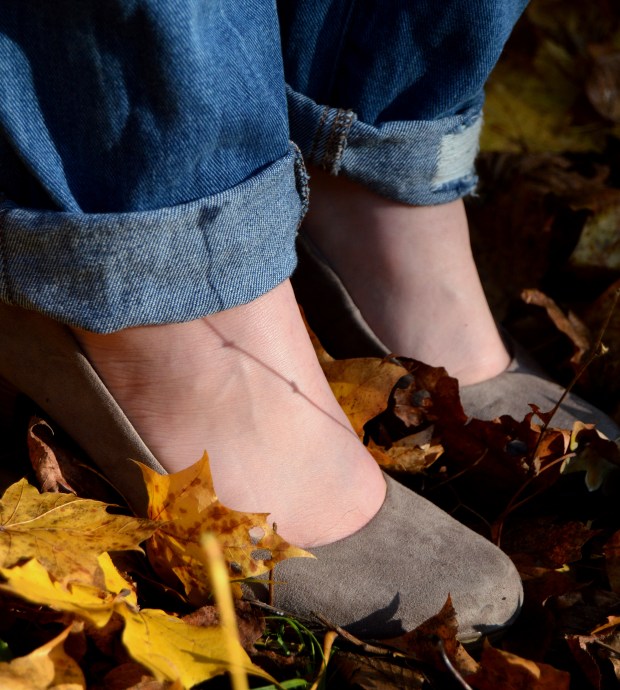 Outfit Boyfriend Jeans Schuhe
