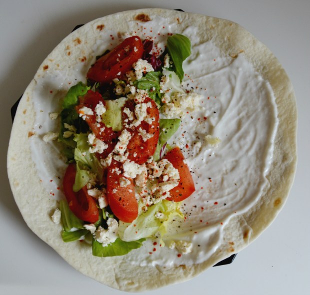 Wrap mit Salat 3